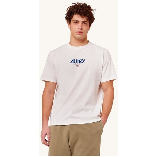 Vêtements Homme T-shirts manches courtes Autry Autry Appareal Logo Tee White Multicolore