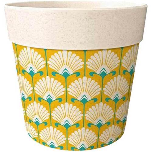 Autocollant Mural Suspension Vases / caches pots d'intérieur Sud Trading Mini cache Pot Bambou fleurs 6 cm Beige