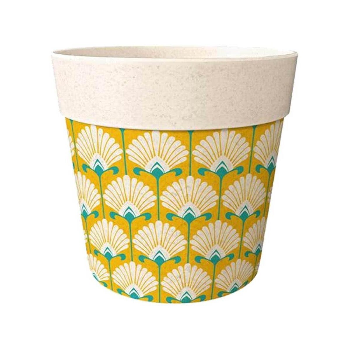 Maison & Déco Vases / caches pots d'intérieur Sud Trading Mini cache Pot Bambou fleurs 6 cm Beige