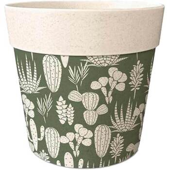 Maison & Déco Vases / caches pots d'intérieur Sud Trading Mini cache Pot cactus Bambou 6 cm Beige