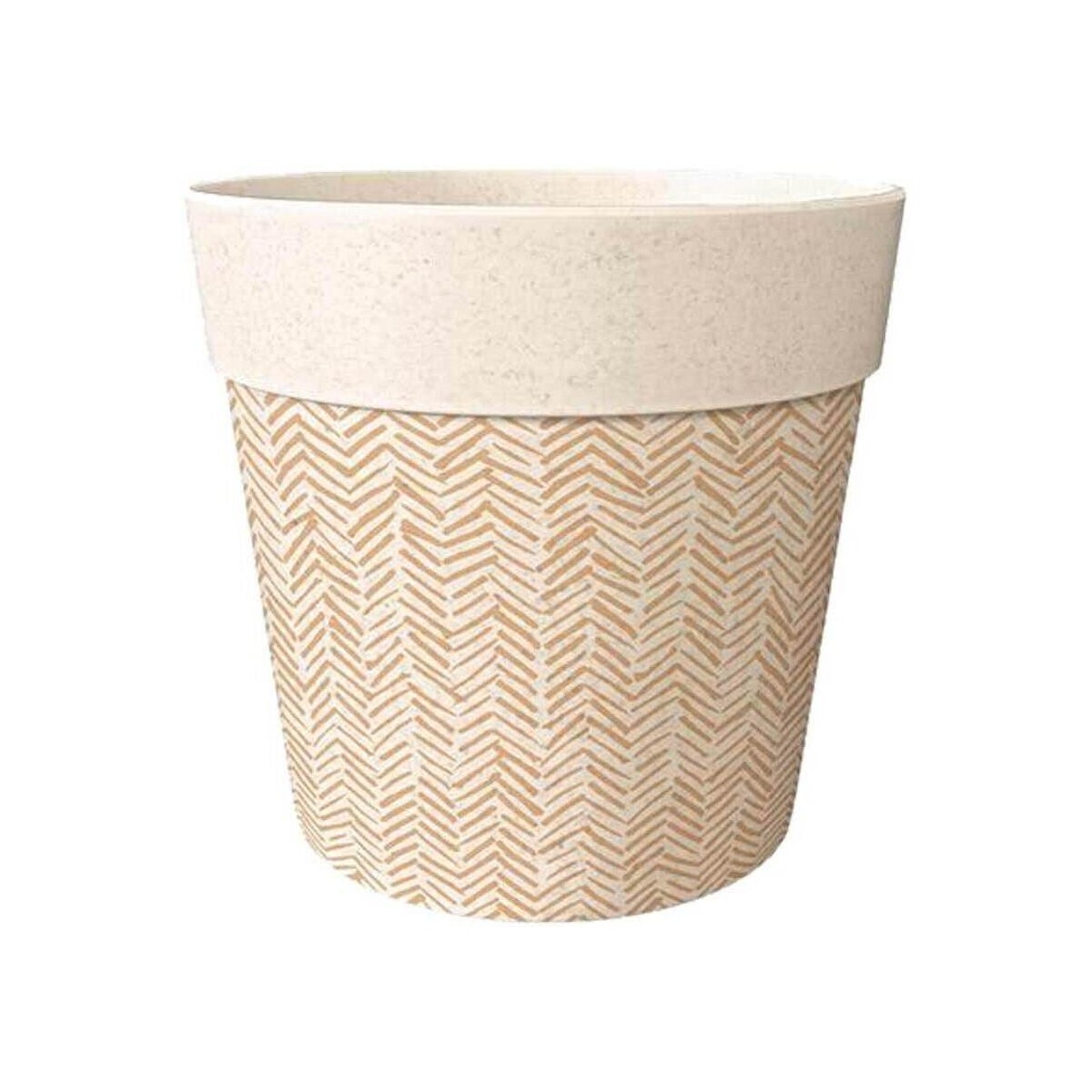 Maison & Déco Vases / caches pots d'intérieur Sud Trading Mini cache Pot chevrons Bambou 6 cm Beige