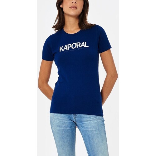 Vêtements Femme T-shirts manches courtes Kaporal - T-shirt manches courtes - marine Bleu