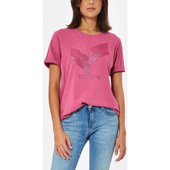 Vêtements Femme T-shirts manches courtes Kaporal - T-shirt manches courtes - rose Rose