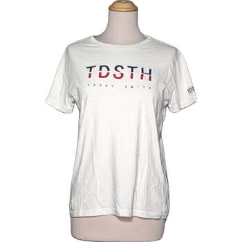 Teddy Smith top manches courtes  36 - T1 - S Blanc Blanc