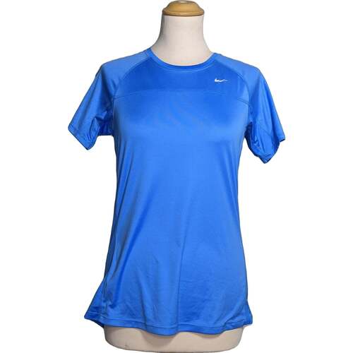 Vêtements Femme T-shirts & Polos zip Nike top manches courtes  38 - T2 - M Bleu Bleu