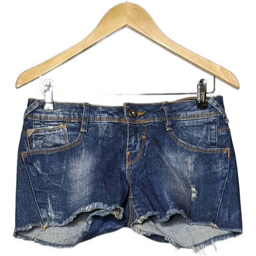 Vêtements Femme Mesh Shorts / Bermudas Zara short  38 - T2 - M Bleu Bleu