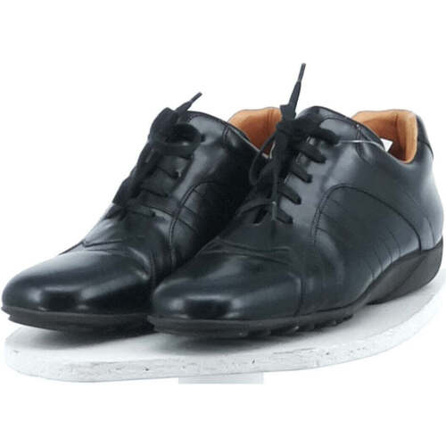 Chaussures Femme Baskets mode Santoni paire de chaussures plates  38 Noir Noir