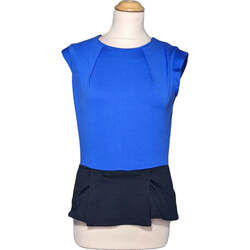 Vêtements Femme SOLDES JUSQUÀ -60 Mango top manches courtes  36 - T1 - S Bleu Bleu