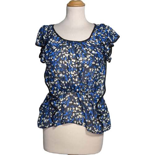Vêtements Femme Nili Lotan snakeskin pattern shirt H&M top manches courtes  36 - T1 - S Bleu Bleu