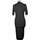 Vêtements Femme Robes Pimkie robe mi-longue  38 - T2 - M Noir Noir