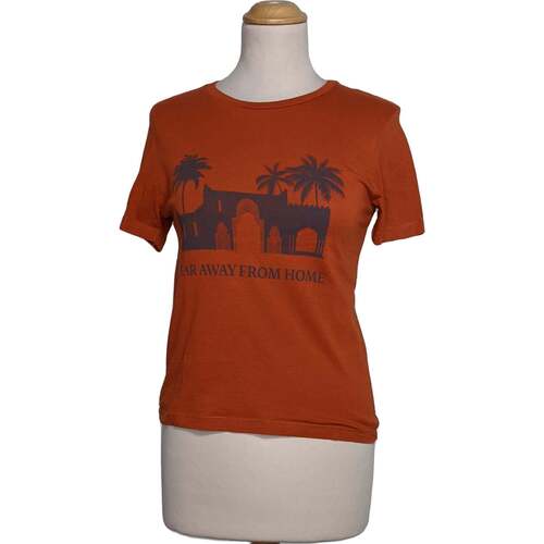 Vêtements Femme T-shirts & Polos Mango top manches courtes  36 - T1 - S Marron Marron