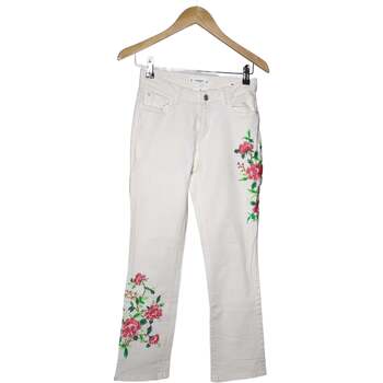 Vêtements Femme Jeans Long Mango jean droit femme  34 - T0 - XS Blanc Blanc