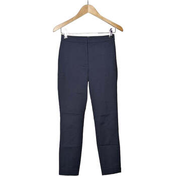 Vêtements Femme Pantalons Zara pantalon droit femme  34 - T0 - XS Bleu Bleu
