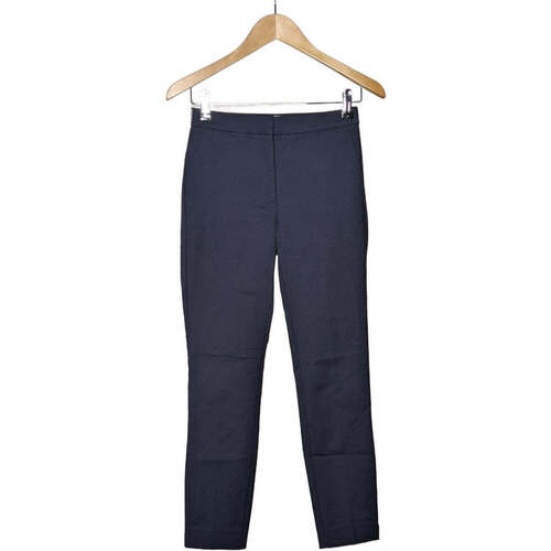 Vêtements Femme Pantalons Zara pantalon droit femme  34 - T0 - XS Bleu Bleu