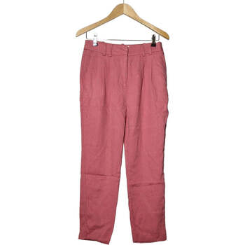 pantalon promod  pantalon droit femme  38 - t2 - m rose 