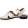 Chaussures Femme Sandales et Nu-pieds Reqin's Sandale largo cuir Blanc
