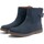 Chaussures Femme Low boots Travelin' Louargat Nubuck Bleu