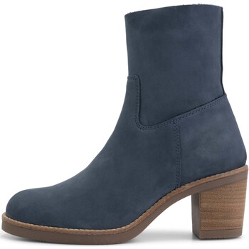Chaussures Femme Low Boots boots Travelin' Morlaix Nubuck Bleu