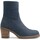 Chaussures Femme Low boots Travelin' Morlaix Nubuck Bleu