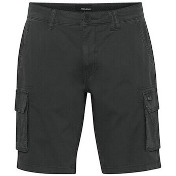 Vêtements Homme Shorts / Bermudas Yours textured mesh shirt with peplum hem in black Short Noir