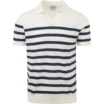 t-shirt suitable  polo roan tricoté lin bleu 