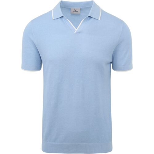 Vêtements Homme T-shirts & Polos Suitable Polo Kjell Tricoté Bleu Clair Bleu