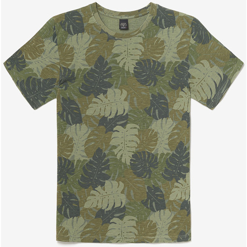 Vêtements Homme T-shirts & Polos The Happy Monkises T-shirt jung à motif jungle kaki Vert