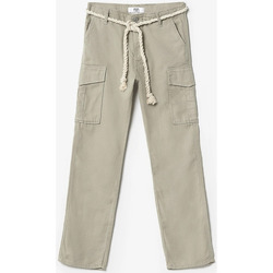 Vêtements Fille Pantalons NEWLIFE - JE VENDS Pantalon cargo caste kaki clair Blanc