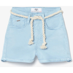Vêtements Fille Shorts / Bermudas NEWLIFE - JE VENDS Short tiko taille haute bleu ciel Bleu