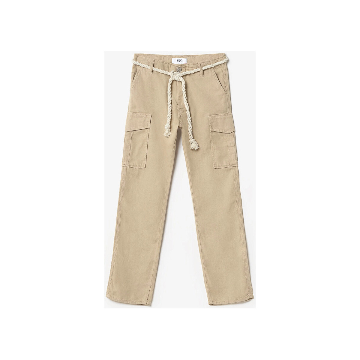 Vêtements Fille Pantalons Loints Of Holla Pantalon cargo caste beige sable Blanc