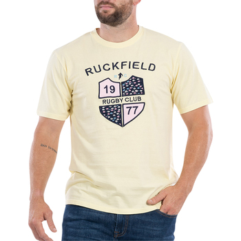 Vêtements Homme Chemise Coton Cintrée Maison Ruckfield T-shirt coton biologique col rond Jaune