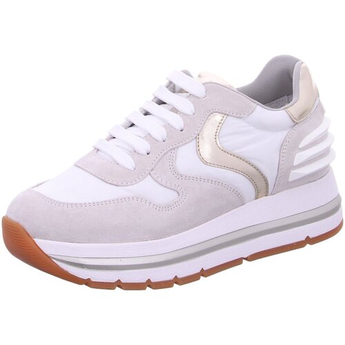 Chaussures Femme Baskets mode Voile Blanche  Gris