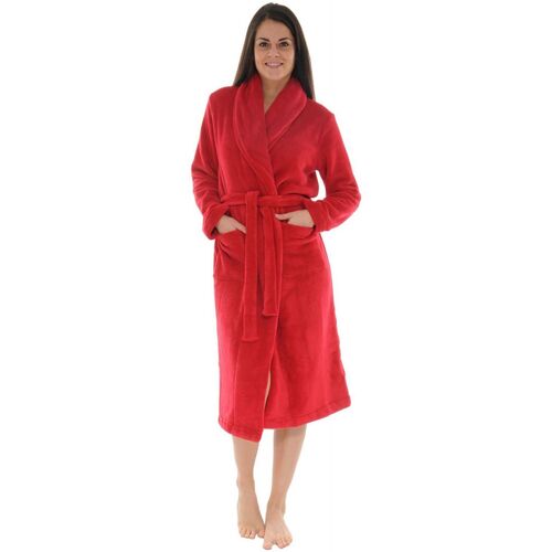 Vêtements Femme Pyjamas / Chemises de nuit Christian Cane ROBE DE CHAMBRE ROUGE JACINTHE Rouge