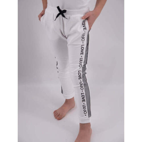 Vêtements Fille Pantalons de survêtement Liu Jo  Blanc
