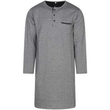 Vêtements Homme Pyjamas / Chemises de nuit Christian Cane Chemise De Nuit coton fermée Gris, noir et blanc