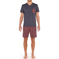 Vêtements Homme Pyjamas / Chemises de nuit Hom Pyjama court coton OTTAWA Multicolore