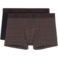 Sous-vêtements Homme Boxers Hom Boxers coton JIM, lot de 2 Noir rouge écru