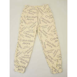 Vêtements Fille Pantalons de survêtement Calvin Klein Jeans  Blanc