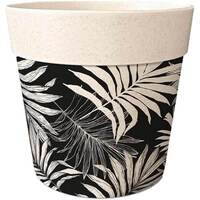 Ce mois ci Vases / caches pots d'intérieur Sud Trading Cache pot en bambou noir et beige 15.5 cm Beige