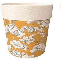 Ce mois ci Vases / caches pots d'intérieur Sud Trading Cache pot en bambou orange et beige 15.5 cm Beige