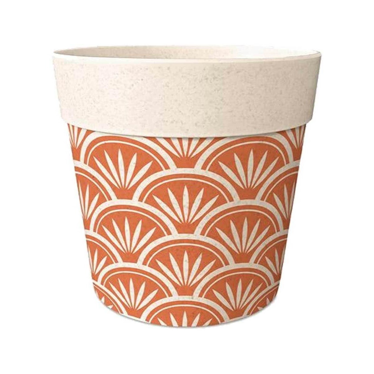 Maison & Déco Vases / caches pots d'intérieur Sud Trading Mini cache Pot orange Bambou 6 cm Beige