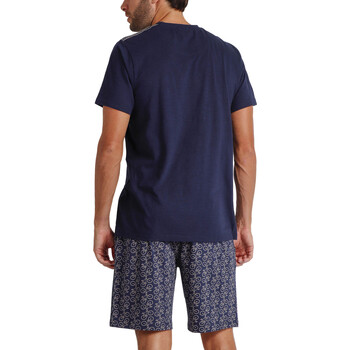 Admas Pyjama short t-shirt Bikely Antonio Miro Bleu