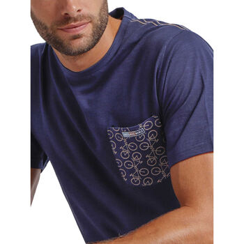 Admas Pyjama short t-shirt Bikely Antonio Miro Bleu