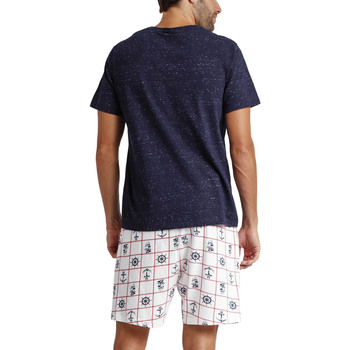 Admas Pyjama short t-shirt Sailor Bleu