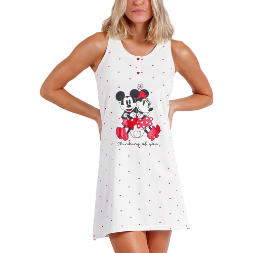 Vêtements Femme Pyjamas / Chemises de nuit Admas Cris shirt Jacey dress Disney Rouge