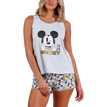 Vêtements Femme Pyjamas / Chemises de nuit Admas Pyjama short débardeur Mickey Summer Disney Gris