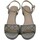 Chaussures Femme Sandales et Nu-pieds Menbur Femme Chaussures, Sandales Bijoux, Glitter Tissu-23683 Argenté