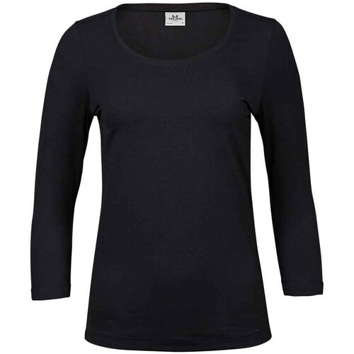 Vêtements sleeve T-shirts manches longues Tee Jays PC5238 Noir