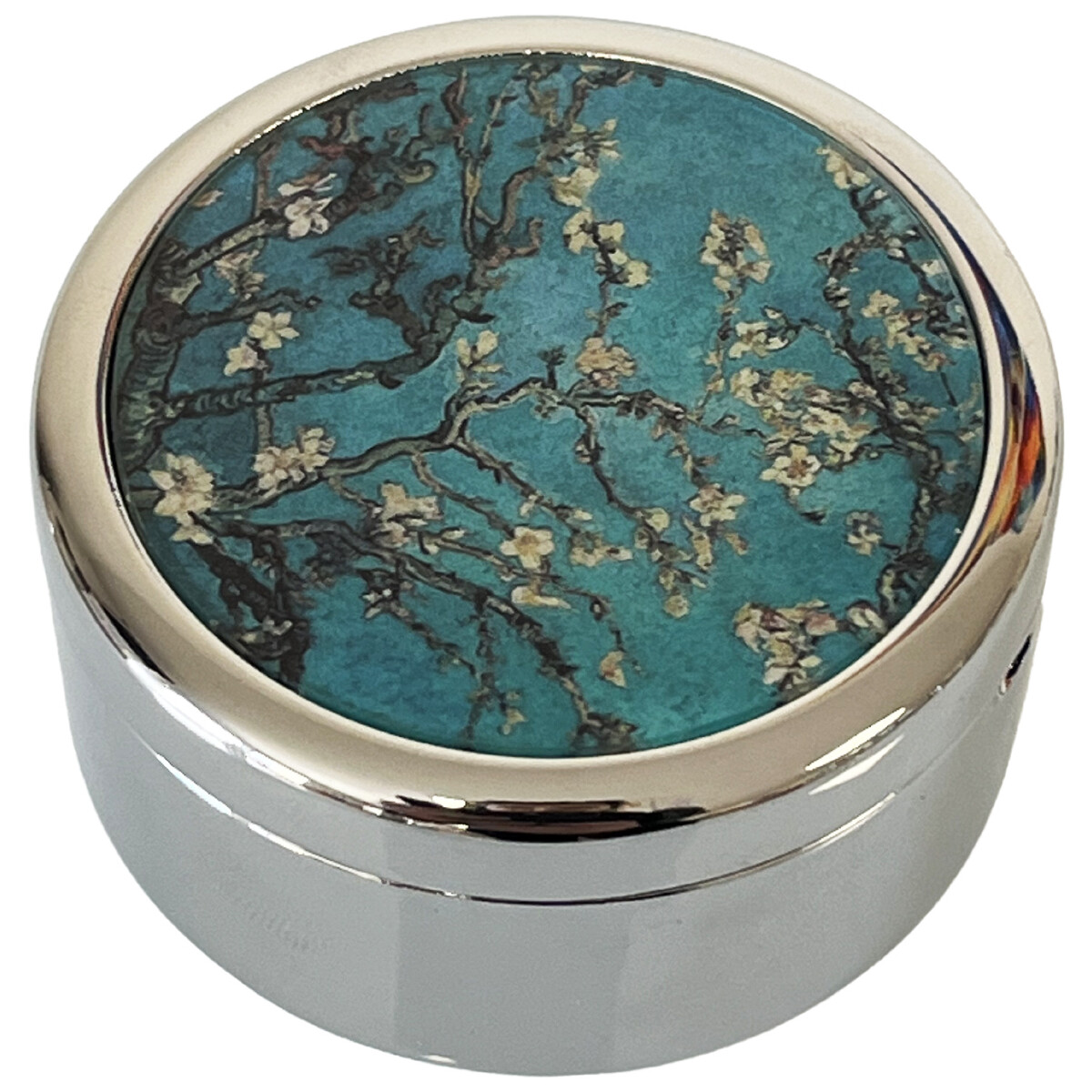 Maison & Déco Utilisez au minimum 8 caractères Kiub Boite à pilules Amandier en fleurs de Van Gogh Bleu