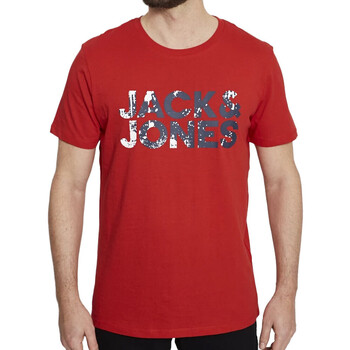 Vêtements Homme T-shirts manches courtes Jack & Jones 12213387 Rouge
